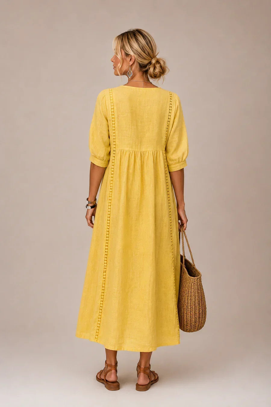Sefi | Vestido midi de verano Verde