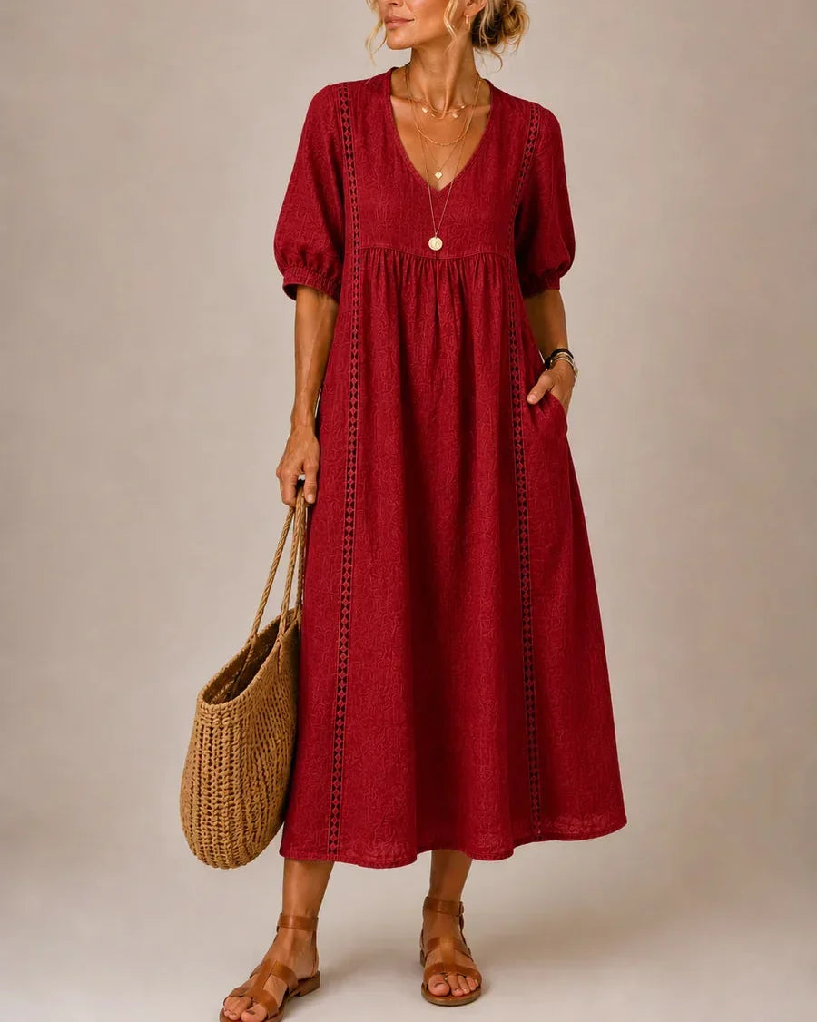 Sefi | Vestido midi de verano Verde