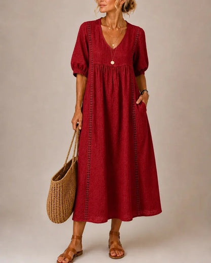 Sefi | Vestido midi de verano Verde
