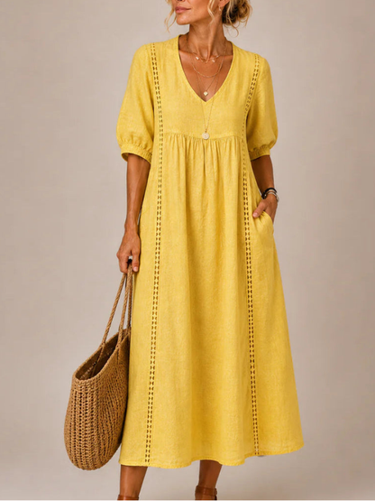 Sefi | Vestido midi de verano Verde